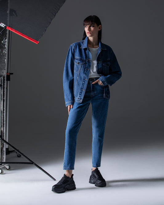 Angela High Denim (mid blue)