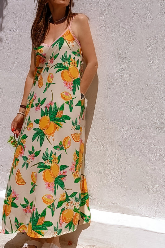 ANNITA DRESS (ORANGES)