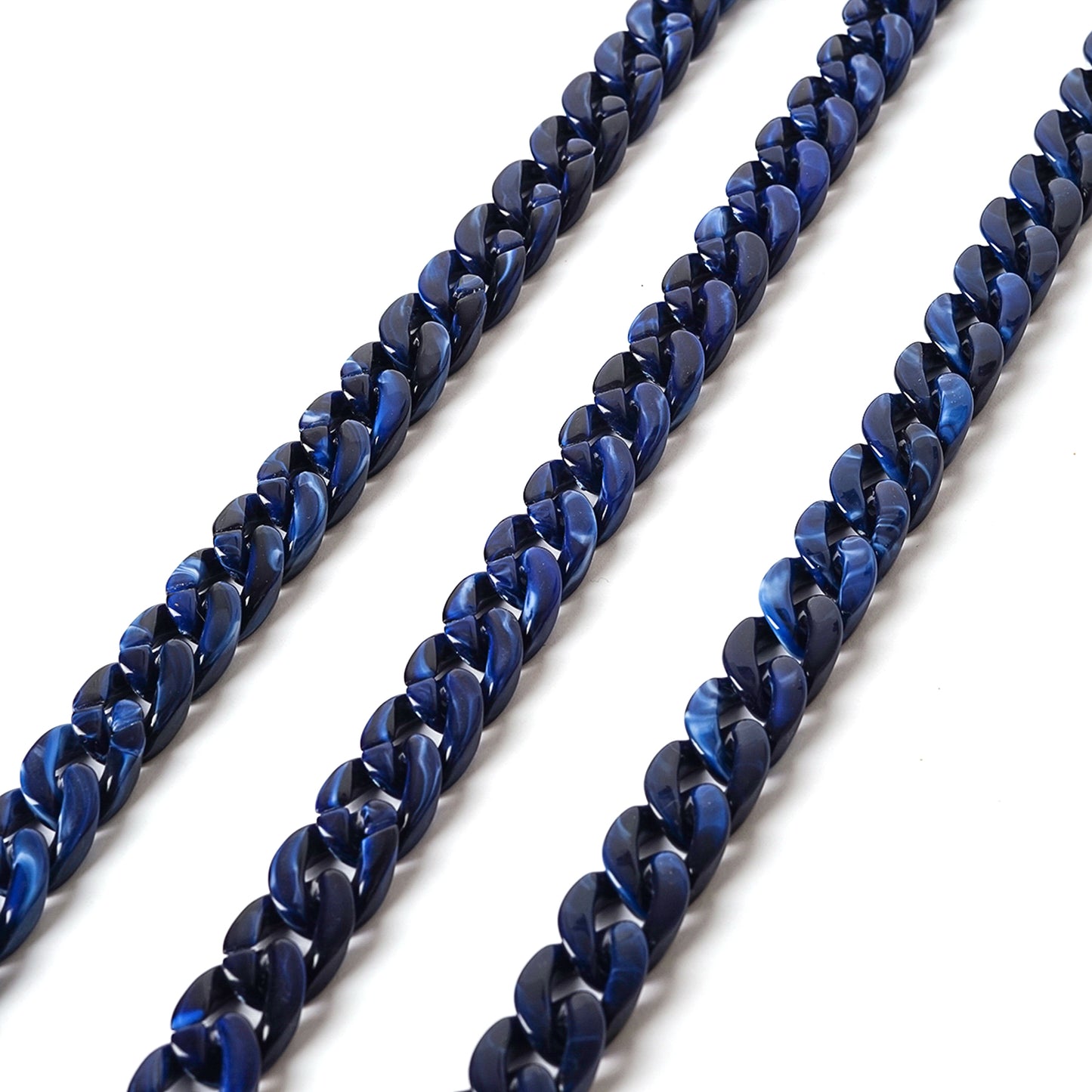 Acrylic Chain Dark Blue