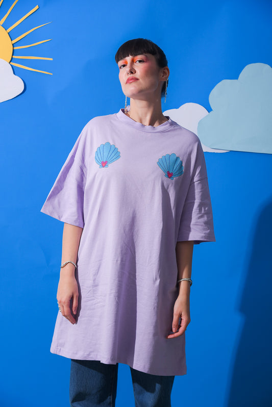 Femme and Fierce - T-Shirt Dress (Lilac)