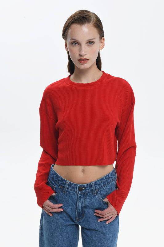 Gio Rib Top (Red)