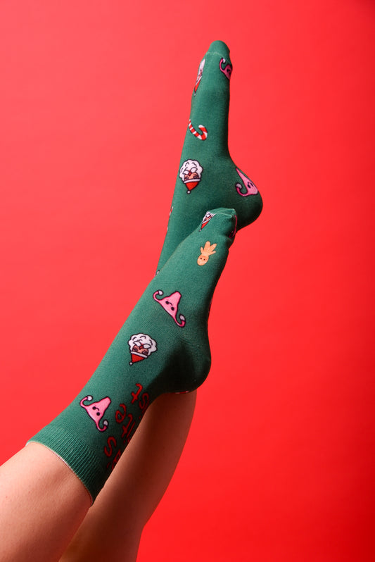 Santa's favorite feminist - Xmas Socks