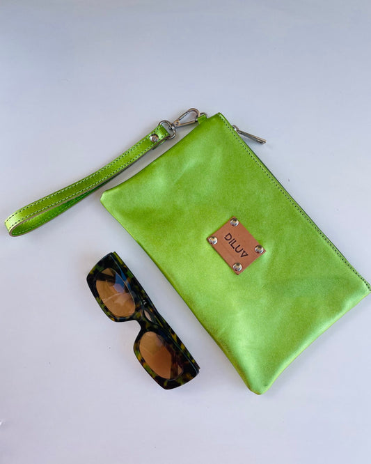 Lime Metalize Handbag