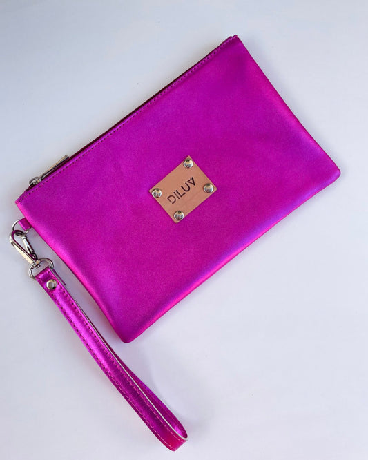 Fuchsia Metalize Handbag