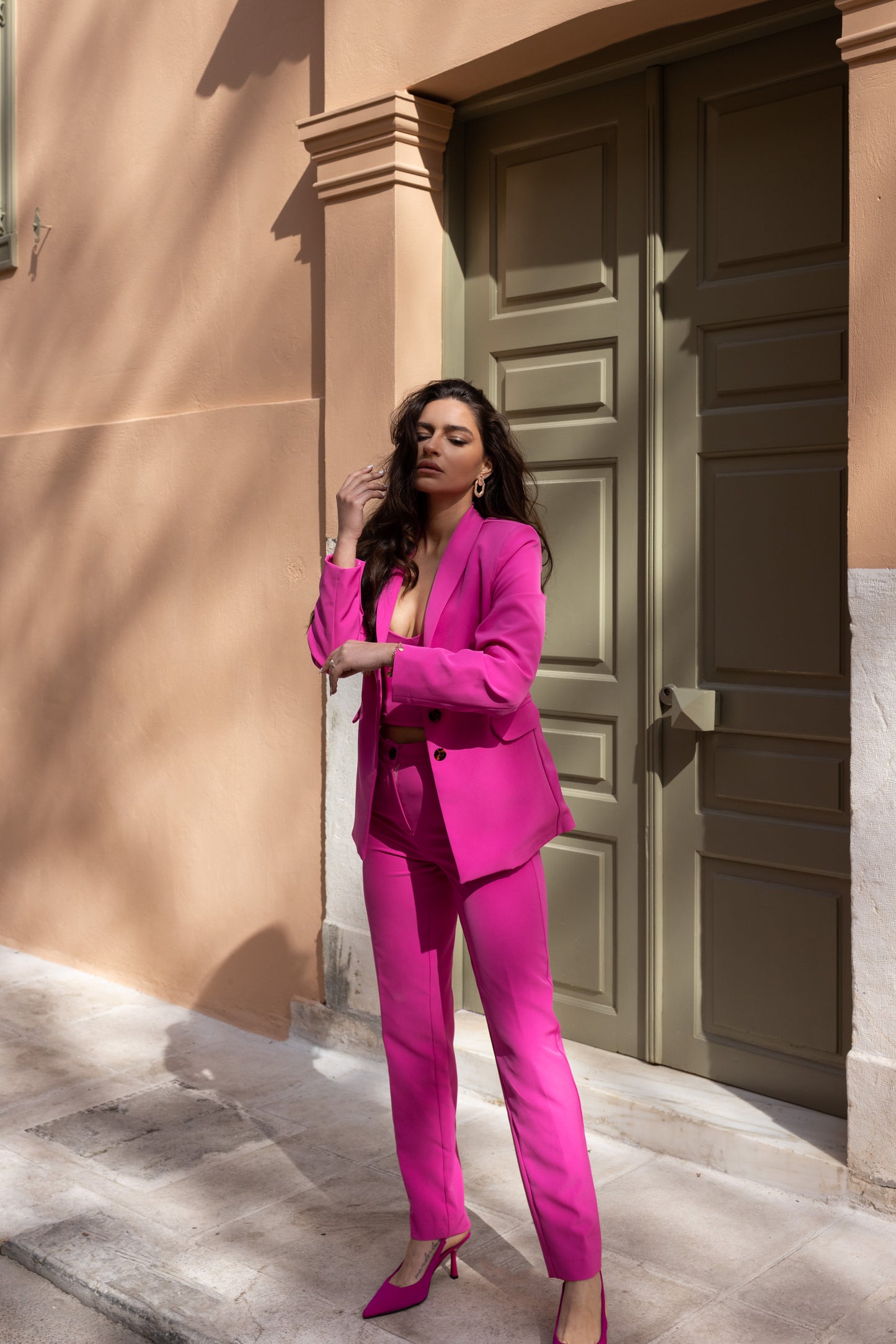 IRINA FUCHSIA TROUSERS