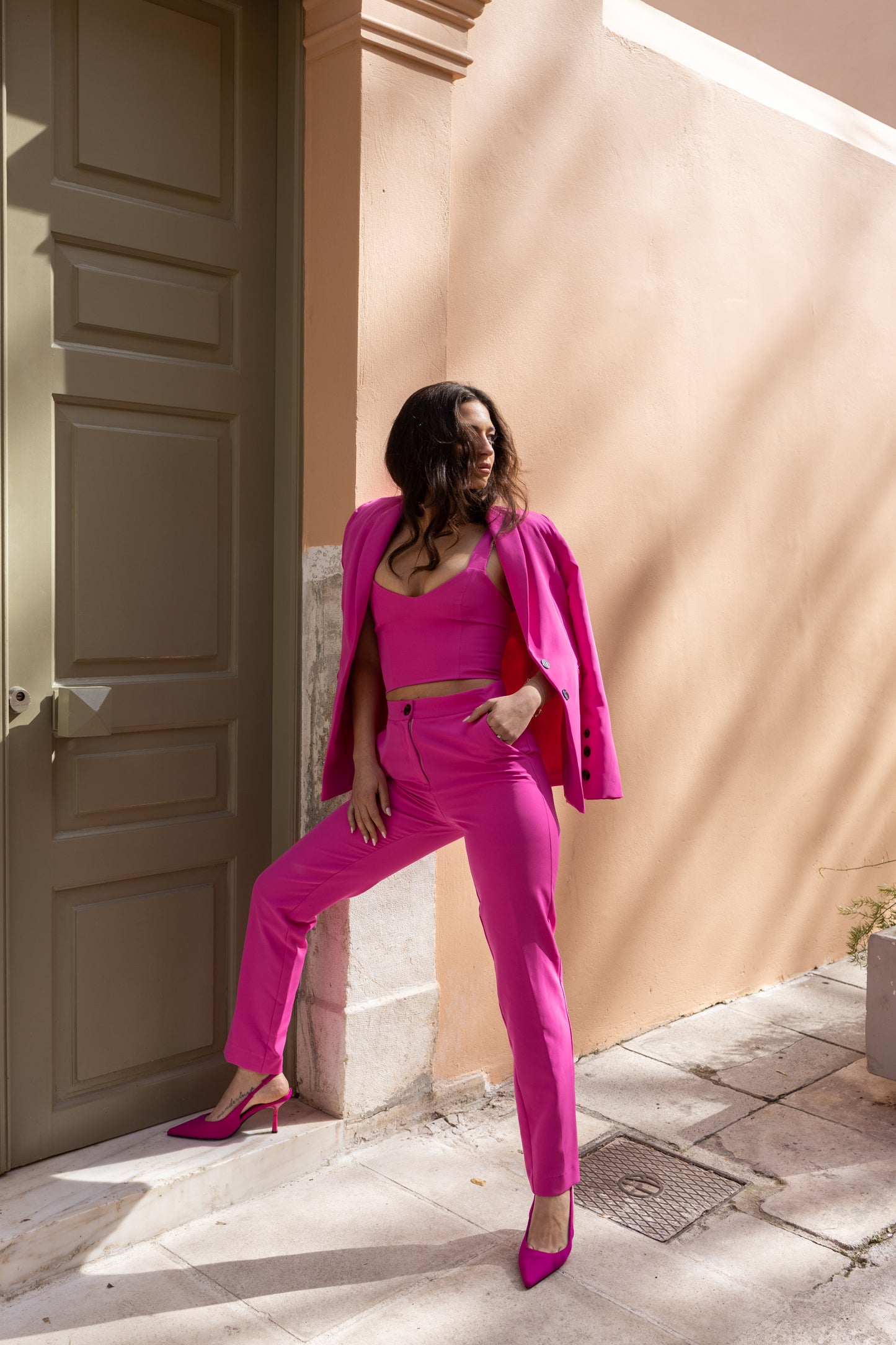 IRINA FUCHSIA TROUSERS