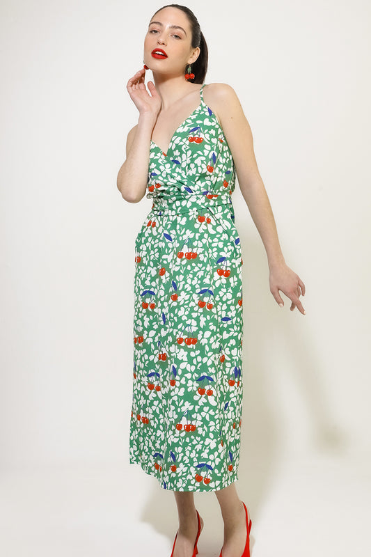 AZALEA DRESS (GREEN CHERRY)