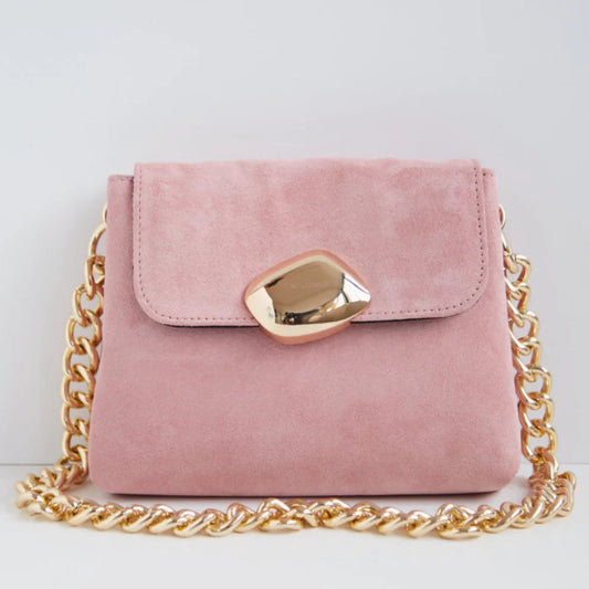 Pink suede Minibag